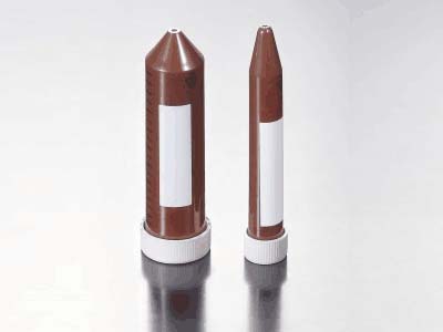 棕色管身，可阻擋100%的紫外線，利于光敏樣品的操作處理