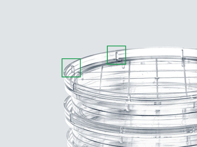 皿外環多條加強筋與加固環設計 ，有效增加皿體強度，防止側壓變形